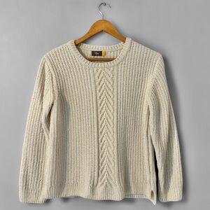 Rumi + Ryder Cream Cable Knit Sweater Kids Size XL